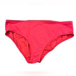 Lands’ End Draper James light red full coverage bikini bottoms/ size 22